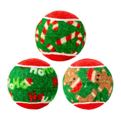 KONG Holiday SqueakAir ball pack multipack for continuous indoor and outdoor fetch.