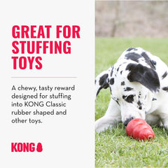 KONG Jerky Chicken stuffed-toy demo demonstrates mess-free stuffing for extended games