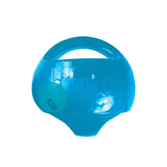KONG Jumbler Ball in green color ready for fetch with large dogs.