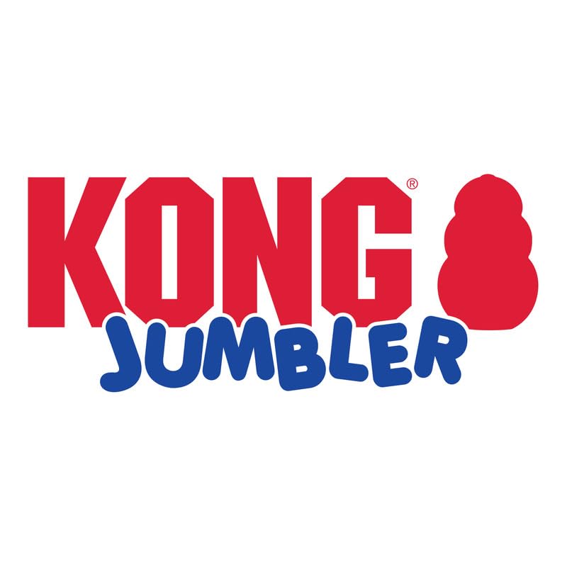 KONG Jumbler Ball versatile indoor or outdoor fetch toy.