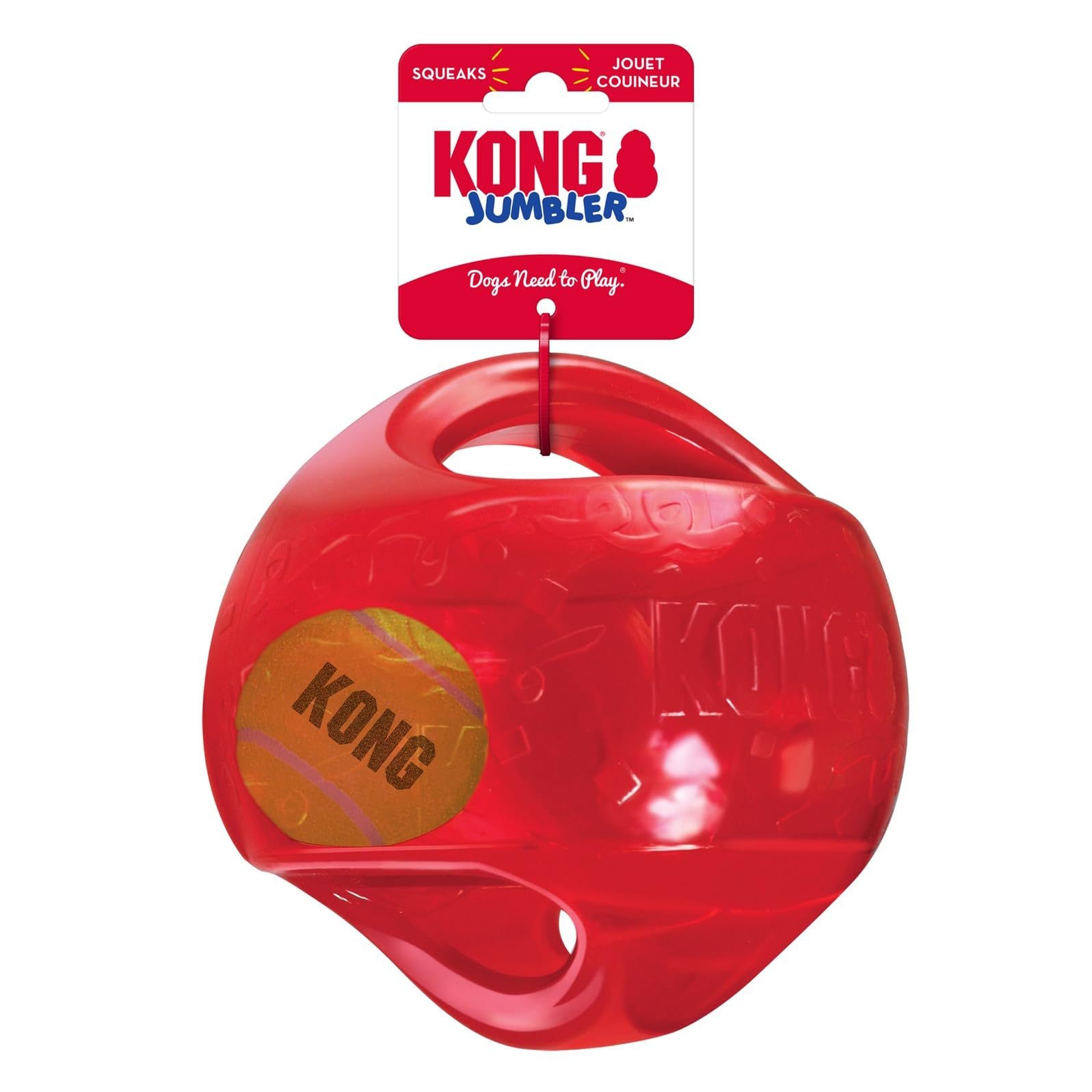 KONG Jumbler Ball pack of 2 value for longer play sessions with two toys