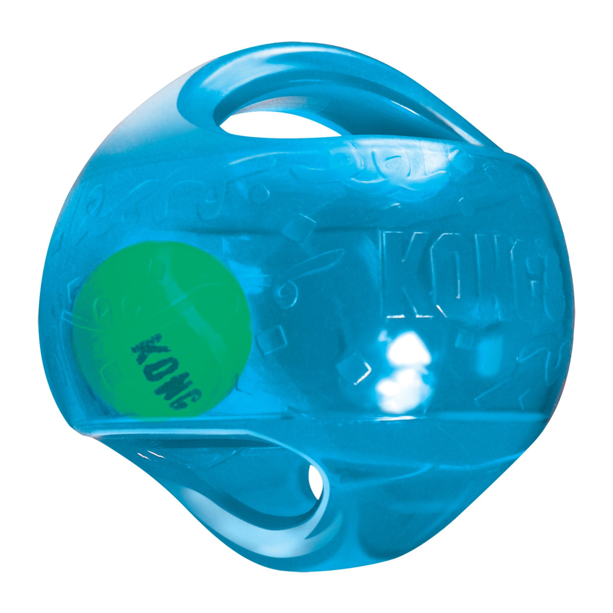 KONG Jumbler Ball random color for spontaneous fetch and interactive dog play