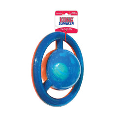 KONG Jumbler handles for easy pickup and shaking during play.