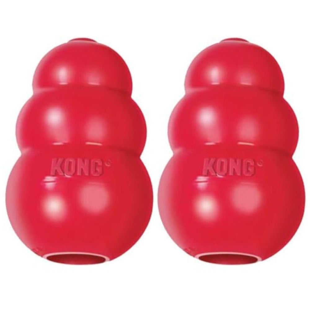 KONG King Classic XX-Large red toy ready for durable chew play.