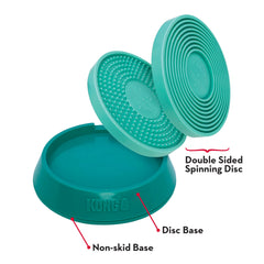 KONG Licks Spinz textured double-sided pad offering enriched textures