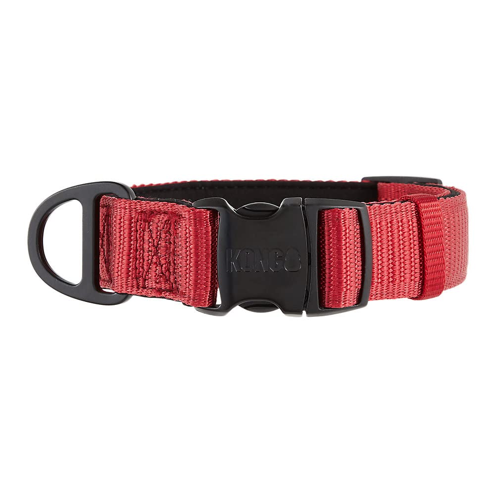 KONG Max HD padded dog collar closeup shows neoprene comfort for every walk