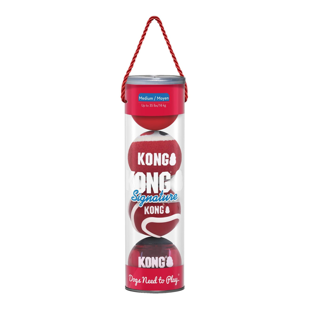 KONG Medium four-pack handy for quick replacements during outings