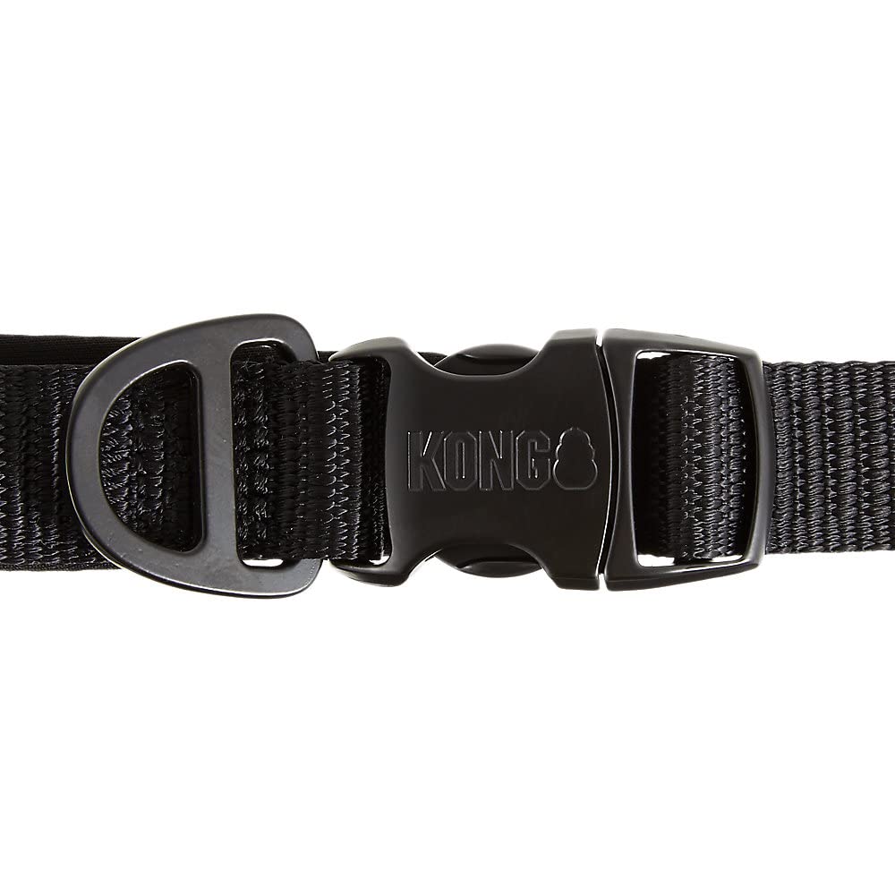 KONG neoprene-lined padded handle; comfortable grip during extended walks.