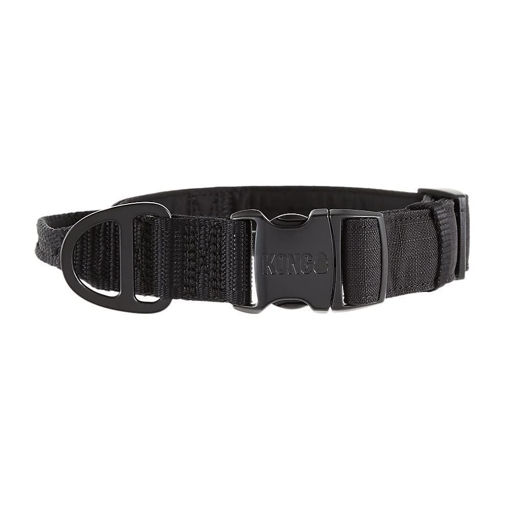 KONG padded collar strap with handle demonstrating quick-control feature during walks.