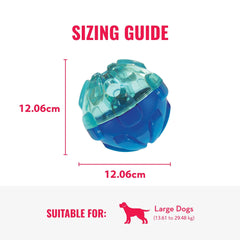 KONG Rewards Ball LG easy-loading funnel simplifies filling and cleaning.