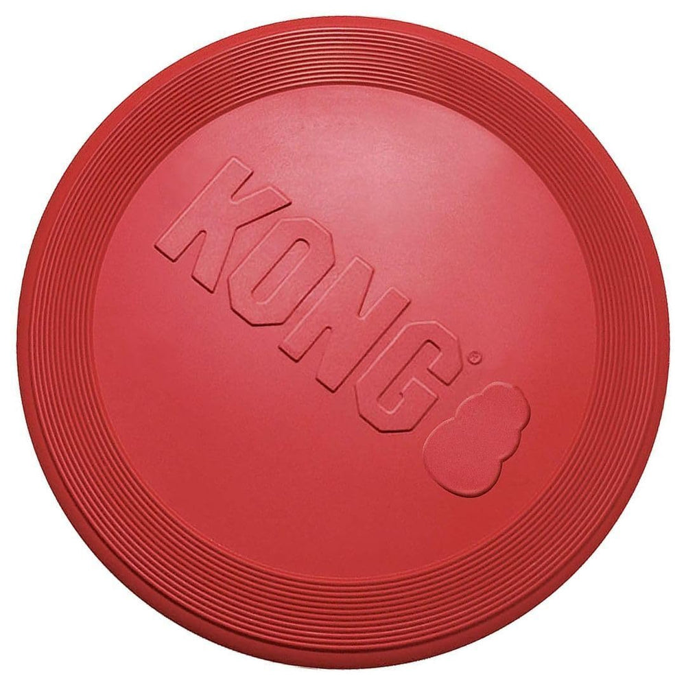 KONG Rubber Flyer large red two-pack, convenient backup for busy days.