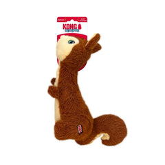 KONG Scruffs plush squirrel toy grabbable design invites interactive play and cuddling.
