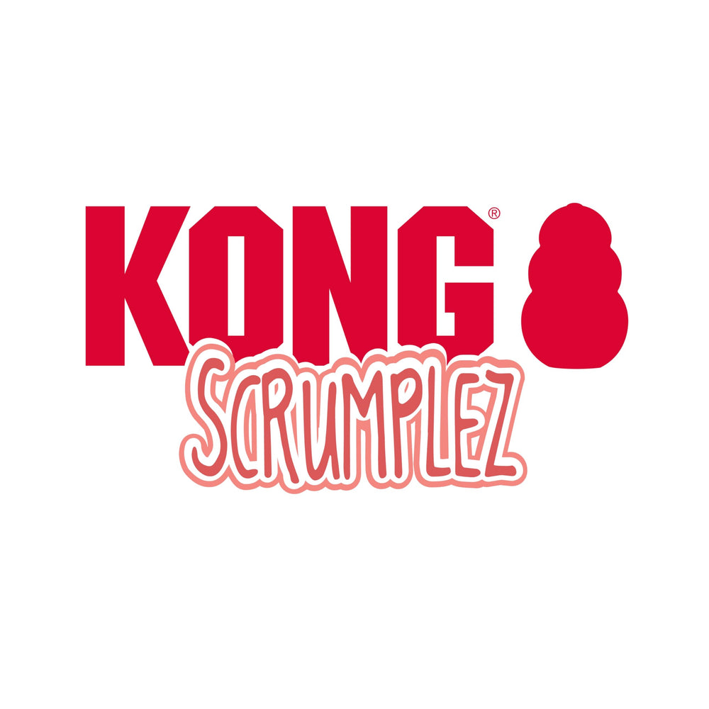 KONG Scrumplez Elephant Md squeaker extends playtime with continued intrigue