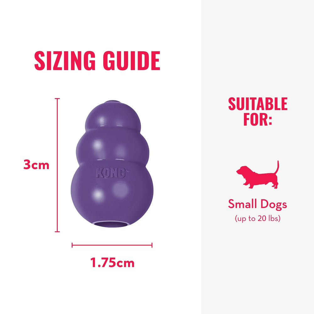 KONG Senior toy shows an erratic bounce for engaging fetch with small dogs.