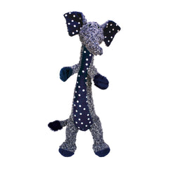 KONG Shakers Luvs Elephant blue extended body for extended shake play and lively fetch.