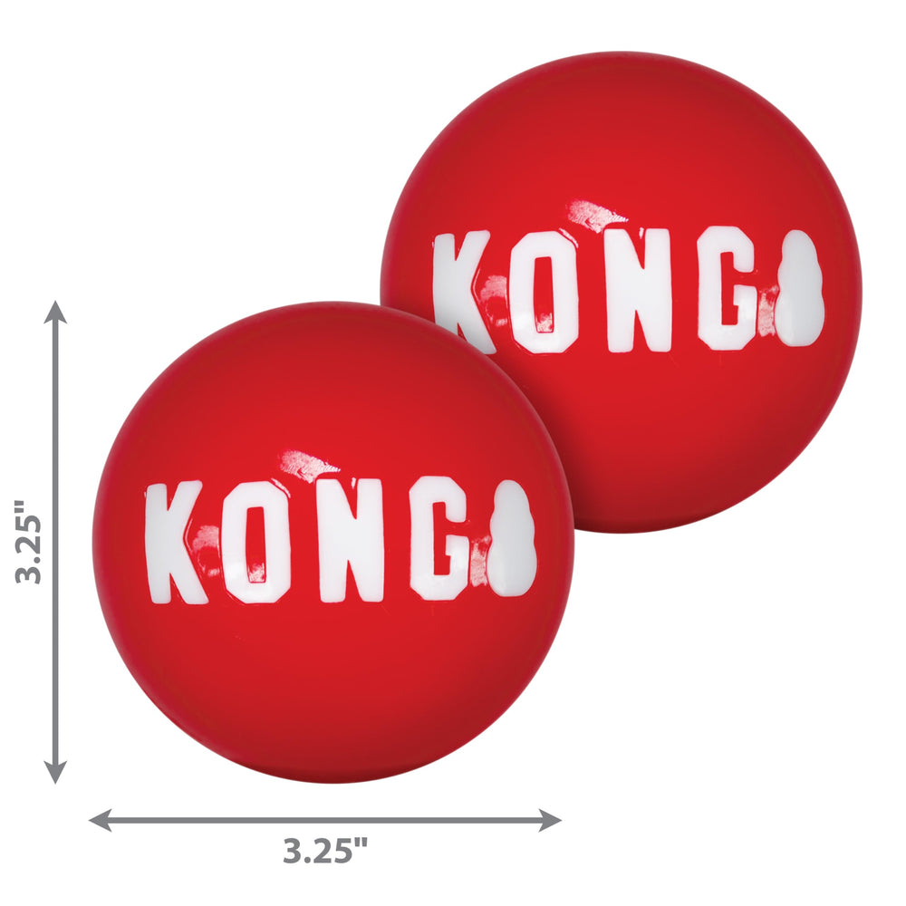 KONG Signature Balls packaging and multi-pack presentation for convenient dog toy set.