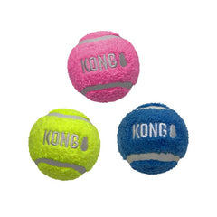 KONG Sport Softies sherpa fleece cover close-up small promotes safe, soft chew
