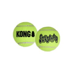 Kong Squeakair ball squeaker visible to boost interactive fetch sessions