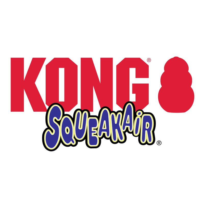 Kong Squeakair ball in action during outdoor fetch sessions