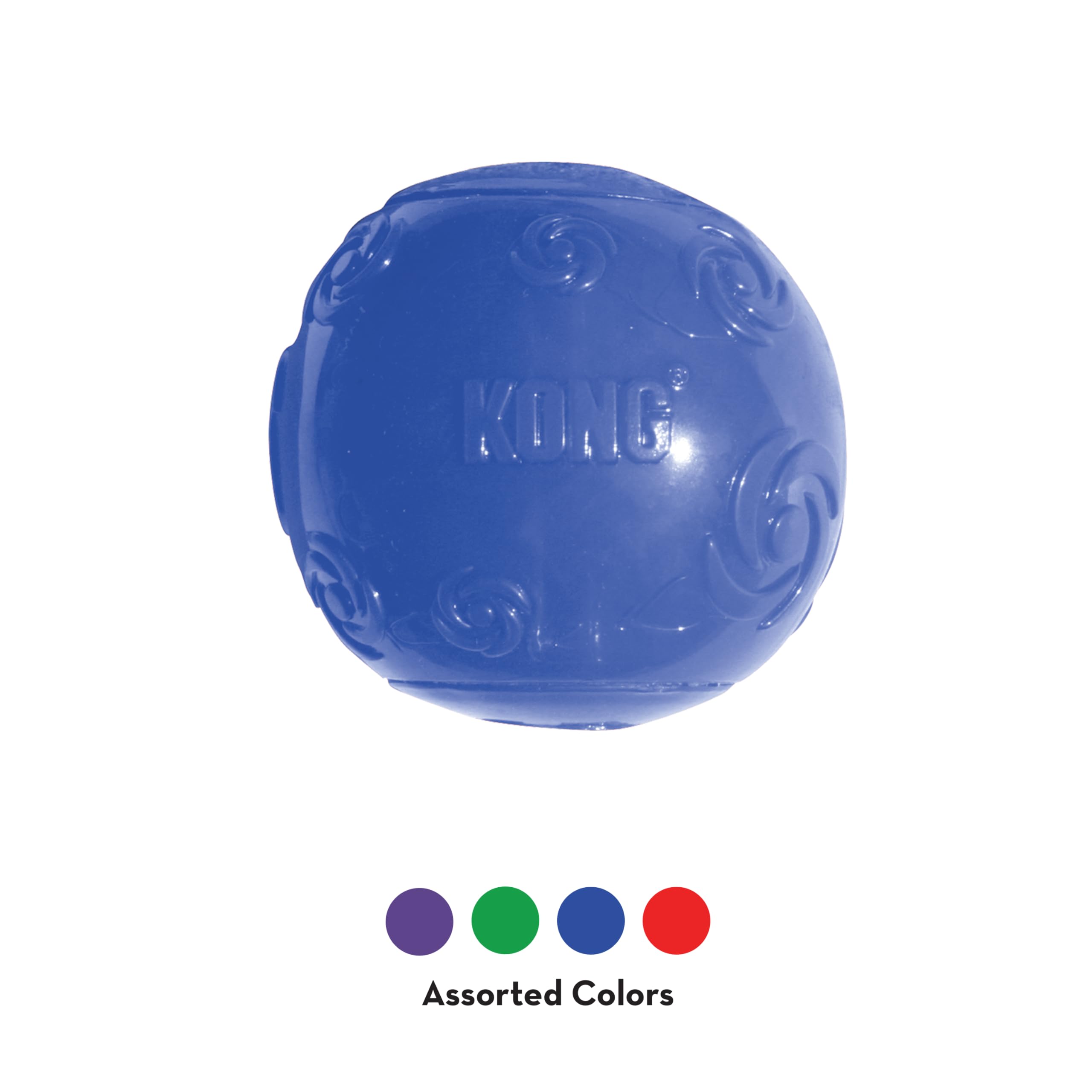 KONG Squeezz Ball XL, hueso, duradero para masticación suave.