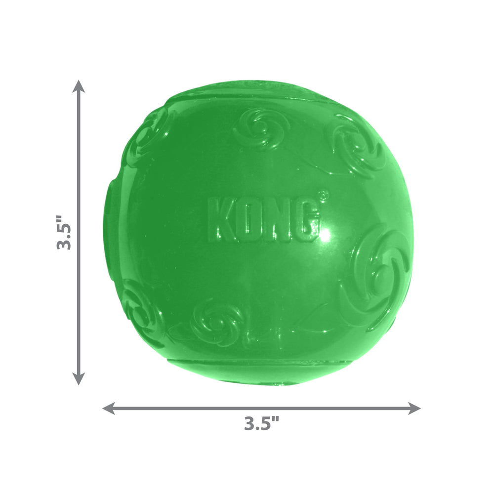 KONG Squeezz Ball XL, palo, agarre cómodo durante juegos activos.