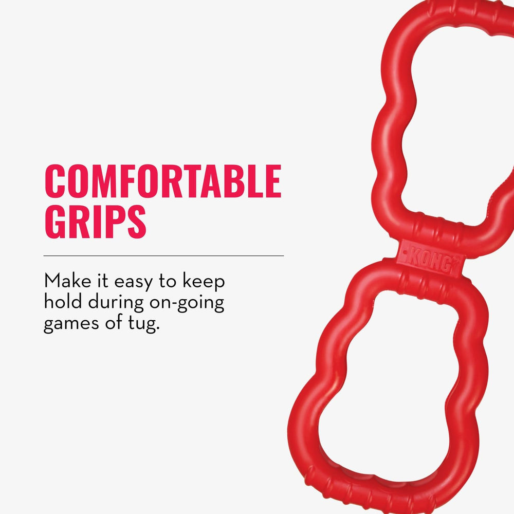KONG Tug Toy suited for medium and large dogs during hearty tug sessions.