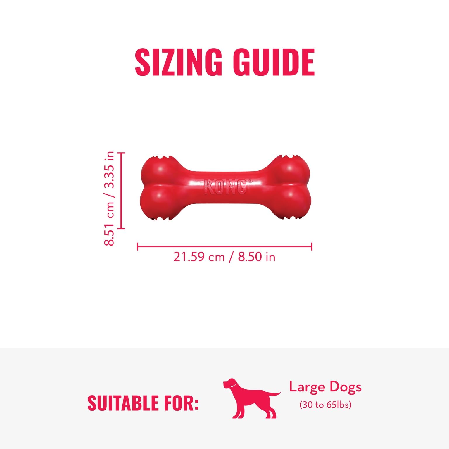 KONG Goodie Bone and Flyer set made in the USA with global materials.