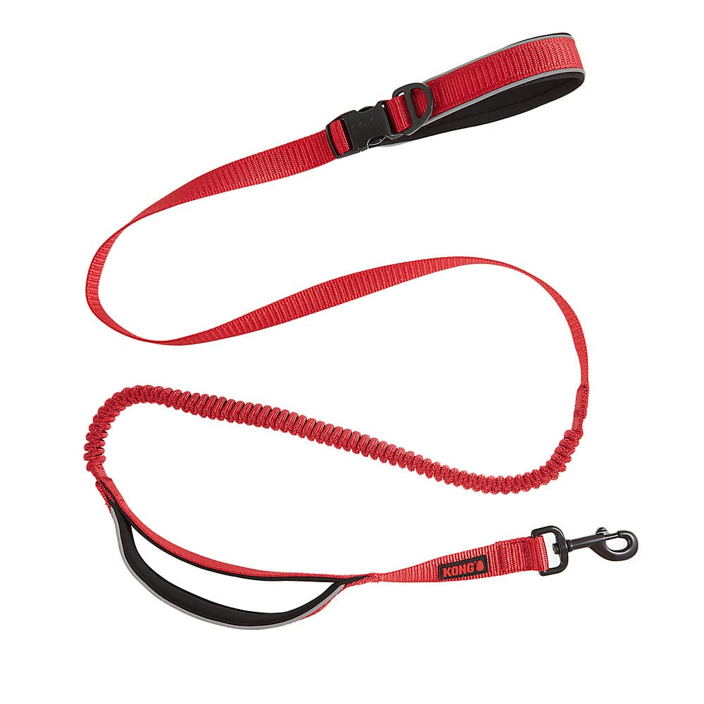 KONG waist-strap hands-free leash enabling hands-free convenience in busy areas.