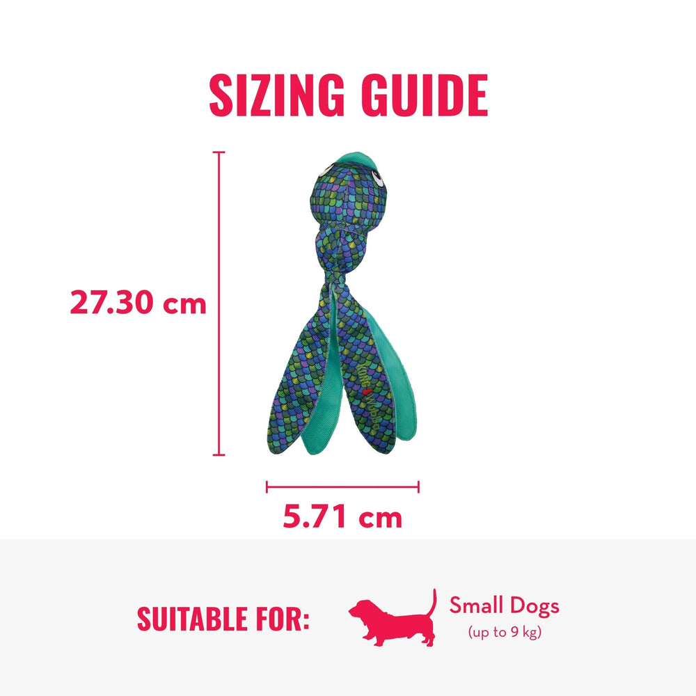KONG Wubba Finz resistente para uso interior y exterior
