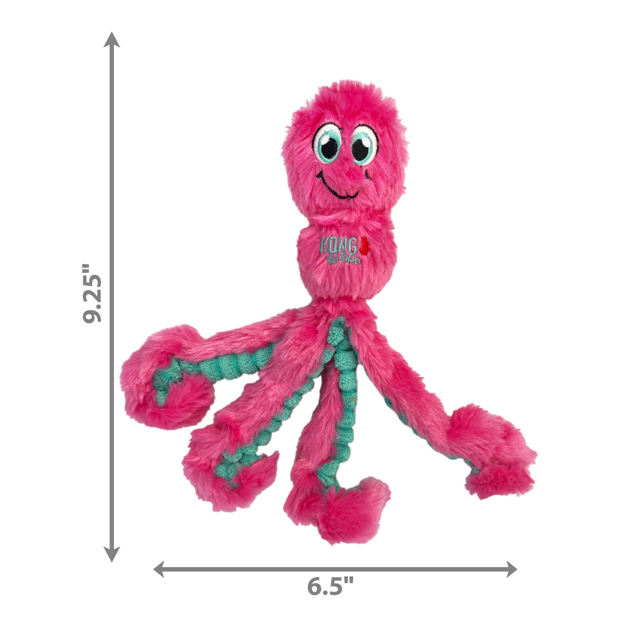 KONG Wubba Octopus assorted colors keeps play visually engaging during training.