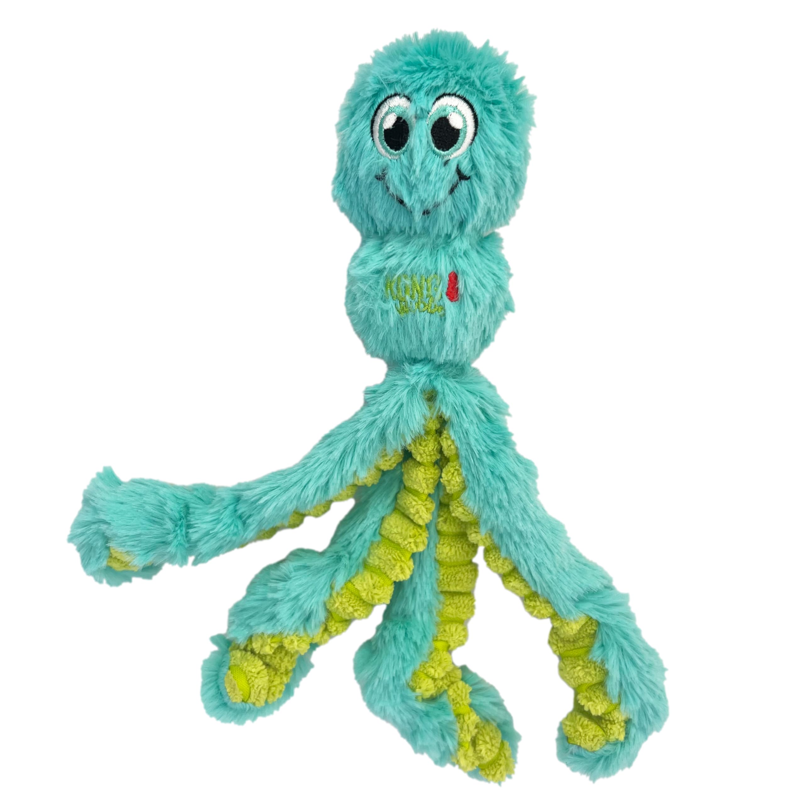 KONG Wubba Octopus plush body provides cuddly comfort after vigorous play sessions.