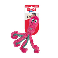 KONG Wubba Octopus tug toy with soft plush for indoor play and cuddling.