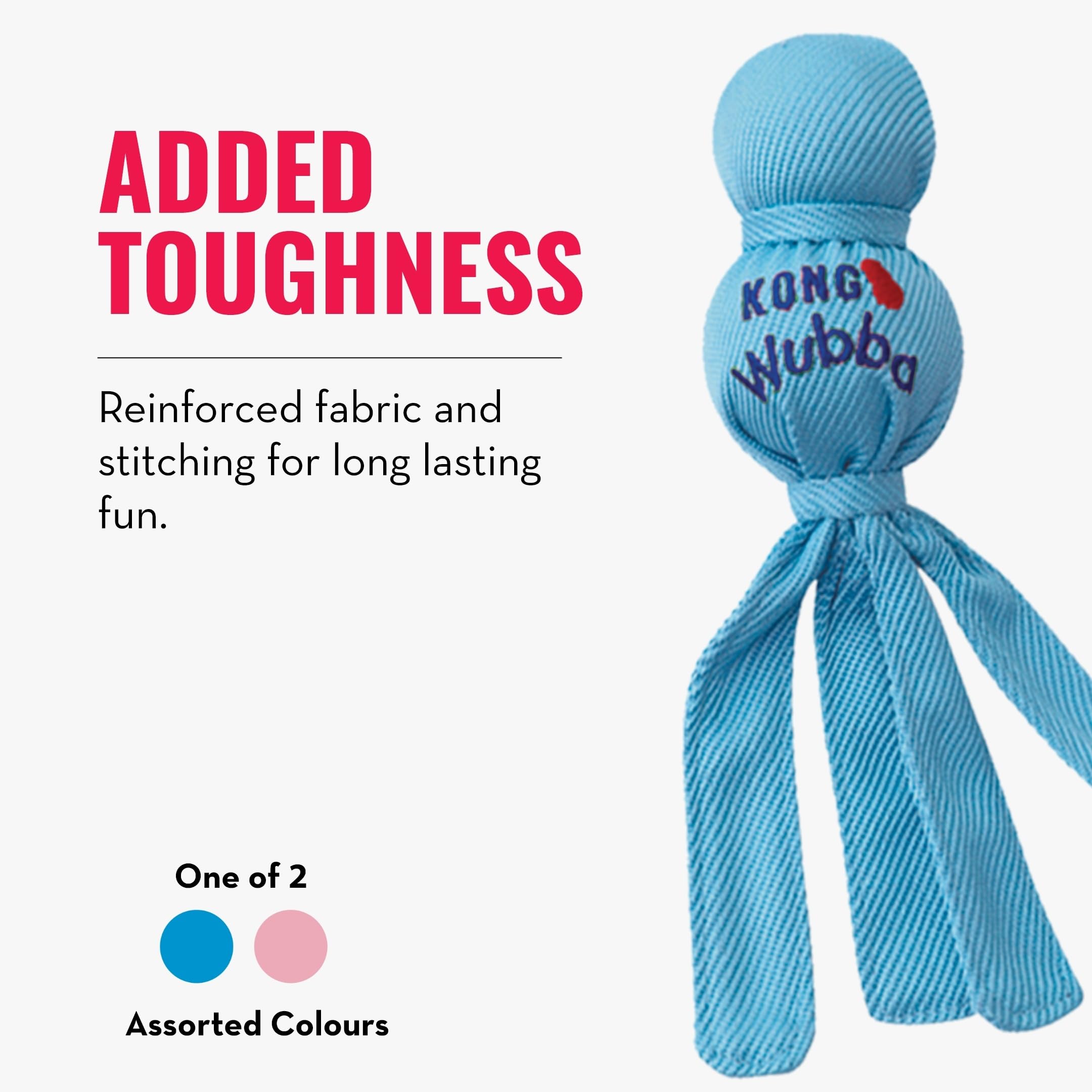 KONG Wubba Puppy ideal para lanzar y traer en exteriores.
