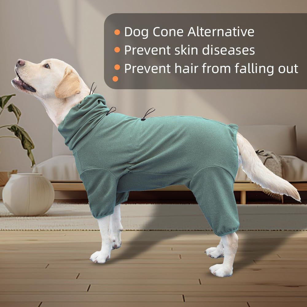 KOOGAL dog pajamas green 6XL recovery-wear reference for gentle post-activity comfort