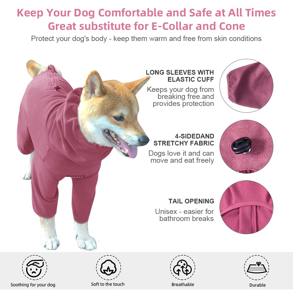 KOOGAL dog pajamas red size tag 2XL indicates precise sizing for 17–25 lb dogs.