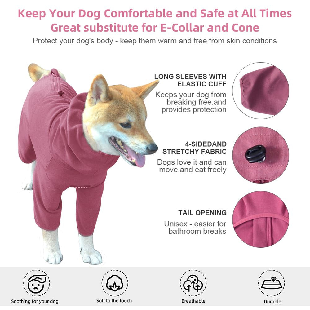 KOOGAL dog pajamas red size tag 2XL indicates precise sizing for 17–25 lb dogs.