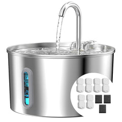 KOOGMOON Cat Water Fountain 74oz provides steady hydration for busy homes.