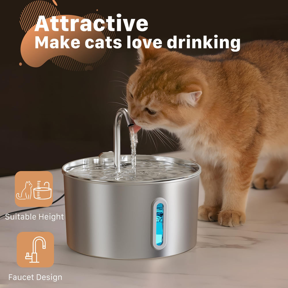 KOOGMOON Cat Water Fountain inside-home setup for convenient access.