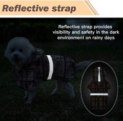 KOOLTAIL dog rainwear featuring adjustable belly strap for secure, comfortable fit.