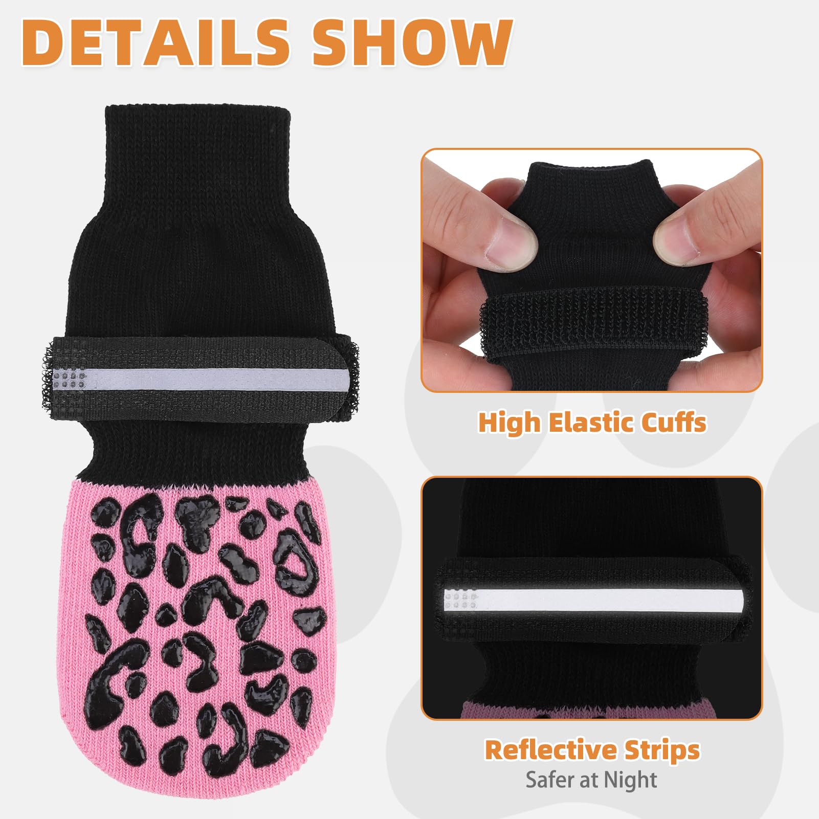 KOOLTAIL dog socks in breathable cotton-blend fabric keep paws cool and comfy.