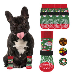 KOOLTAIL anti-slip dog socks close-up showing grip texture for traction