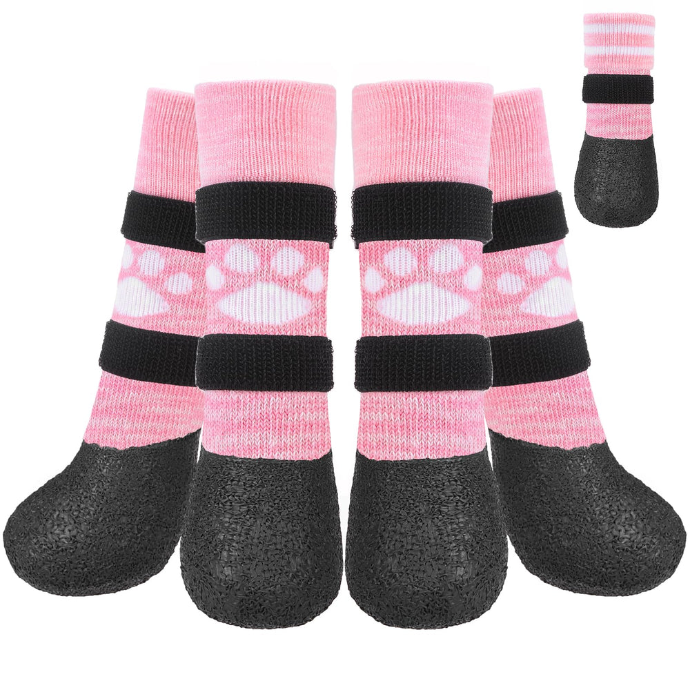 KOOLTAIL anti-slip dog socks on paw showing enhanced traction on slick floors