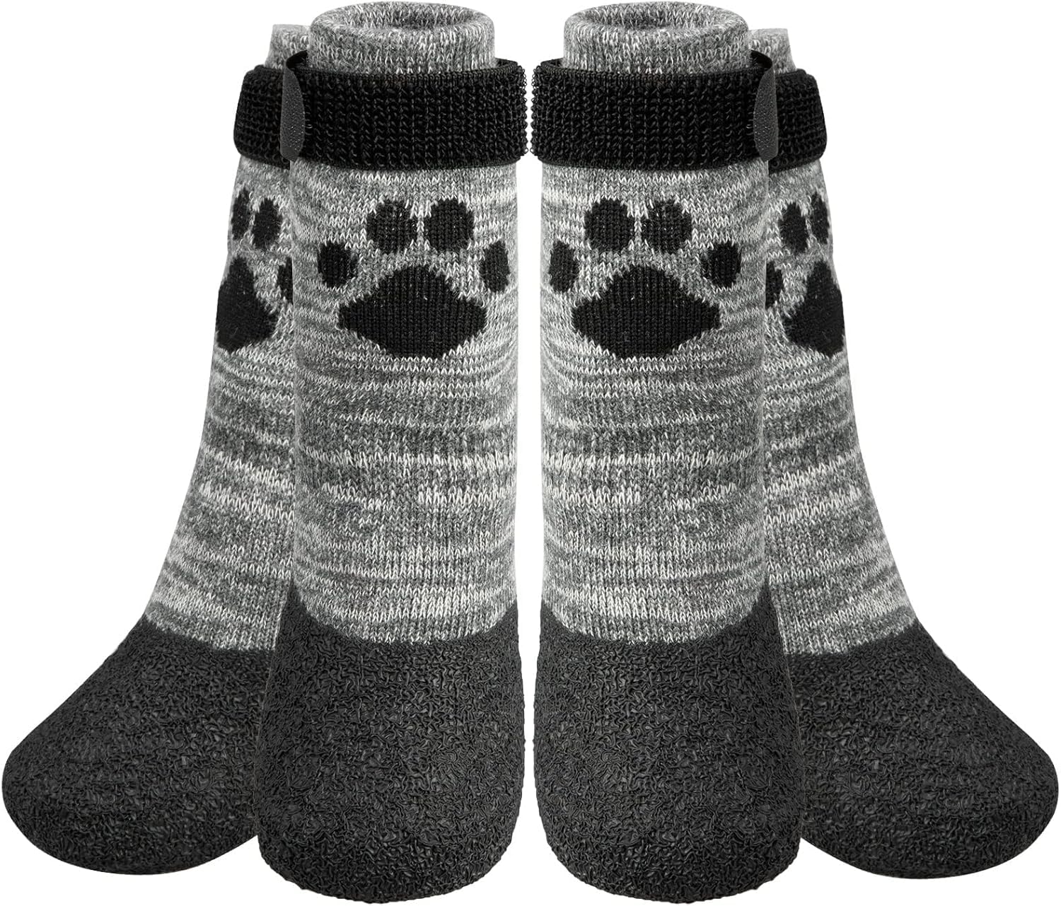 KOOLTAIL anti-slip dog socks with rubber-sole grip for confident footing
