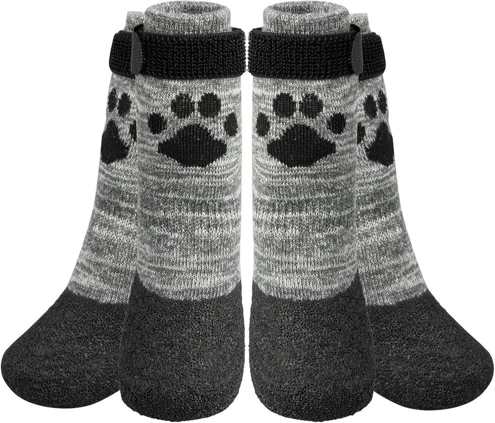 KOOLTAIL anti-slip dog socks with rubber-sole grip for confident footing