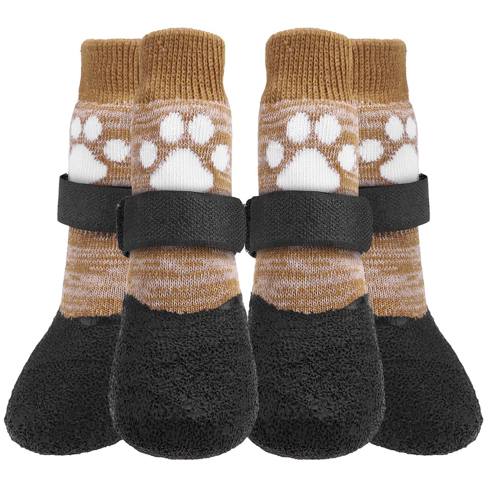KOOLTAIL anti-slip dog socks with rubber sole for better grip on wet or slick surfaces