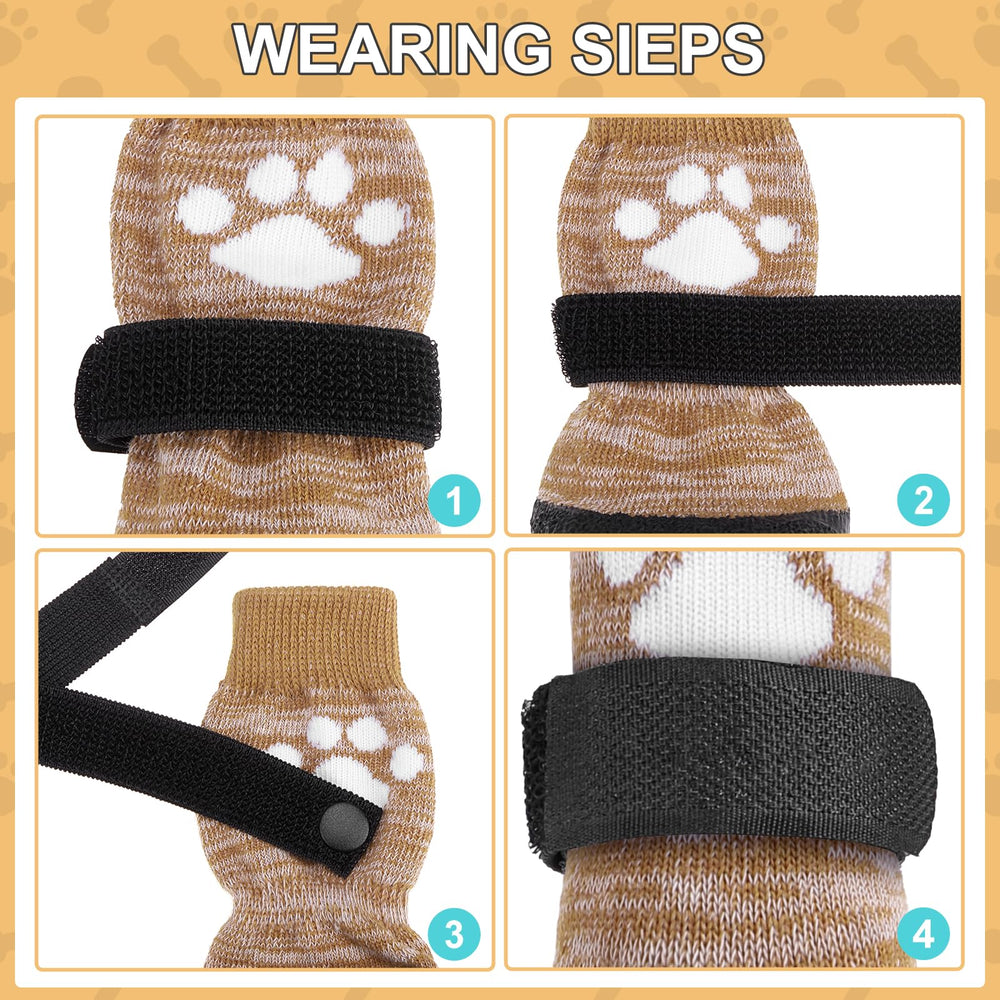 KOOLTAIL dog socks soft cotton upper for breathable comfort on long walks.