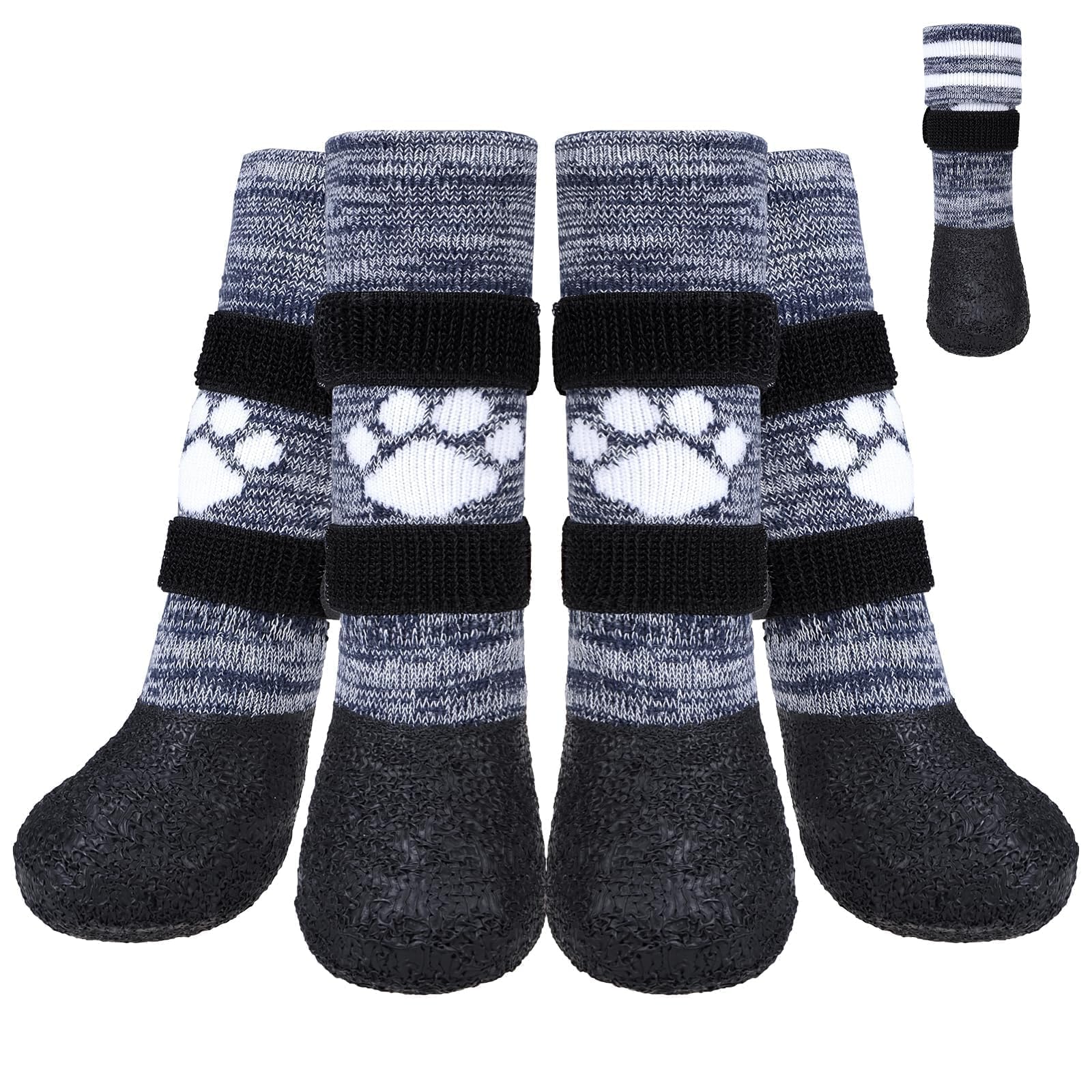 KOOLTAIL anti-slip dog socks XXL paw-protector on slick floors for secure grip.
