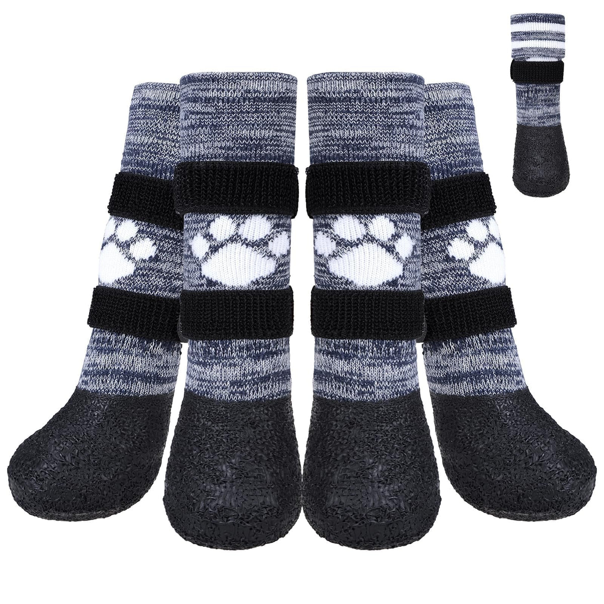 KOOLTAIL anti-slip dog socks XXL paw-protector on slick floors for secure grip.