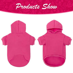 KOOLTAIL Basic dog hoodie back view with sporty silhouette for large dogs