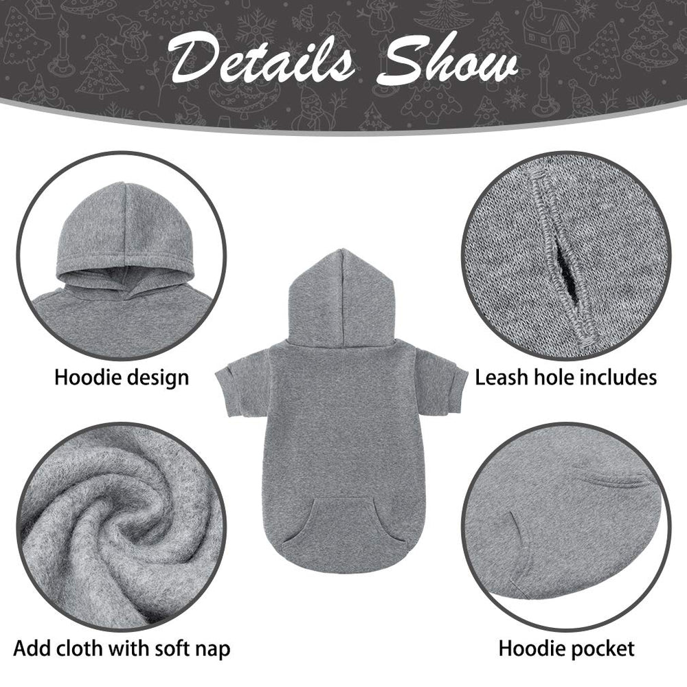 KOOLTAIL Basic Dog Hoodie back view highlights durable stretch fabric for active dogs.